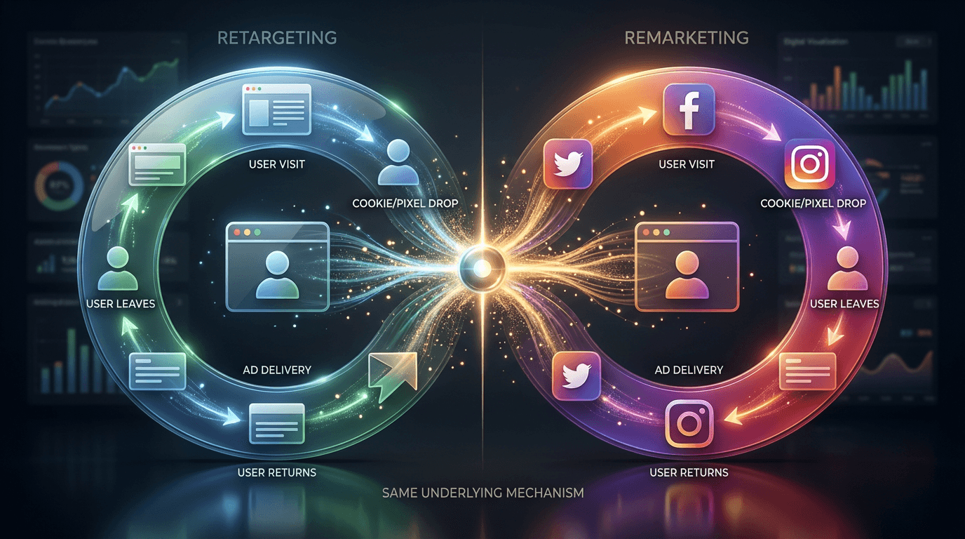 リマーケティングとリターゲティングの違いとは？設定方法まとめ