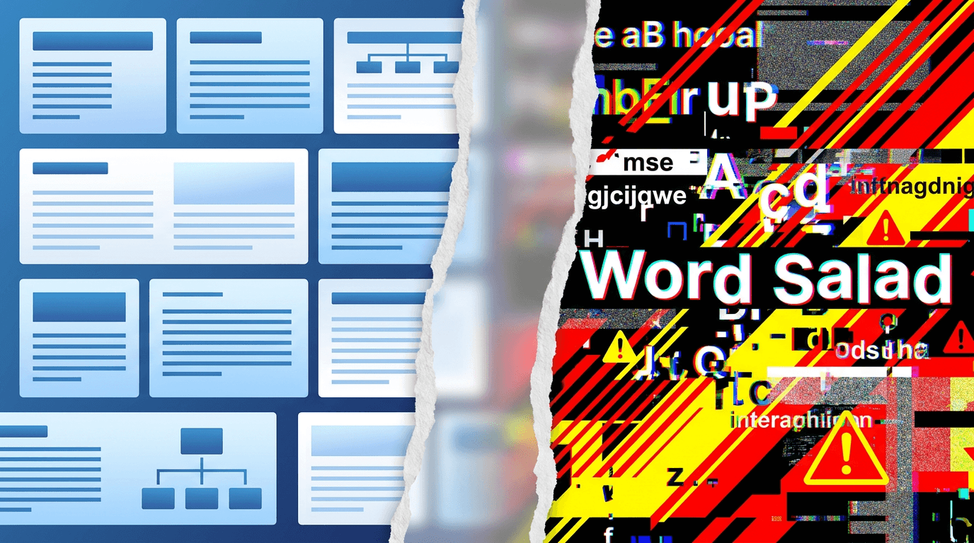 ワードサラダとは?意味・SEOでのリスク・見分け方と対策を解説